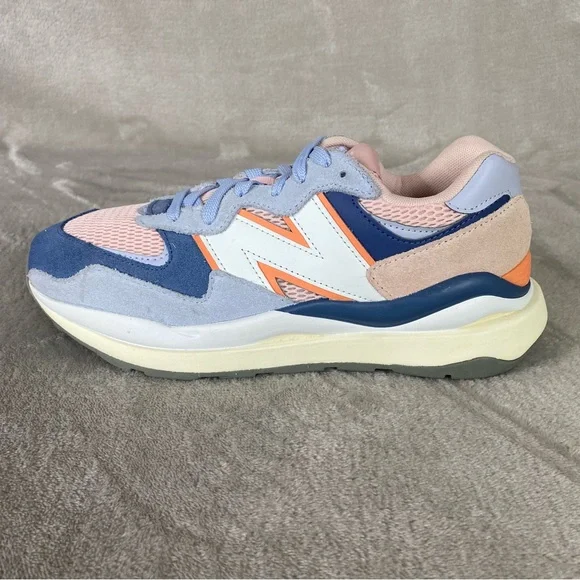 New Balance 57/40 Womens Running Shoes Size 10 Blue Pink Haze Suede Sneakers - Picture 2 of 9